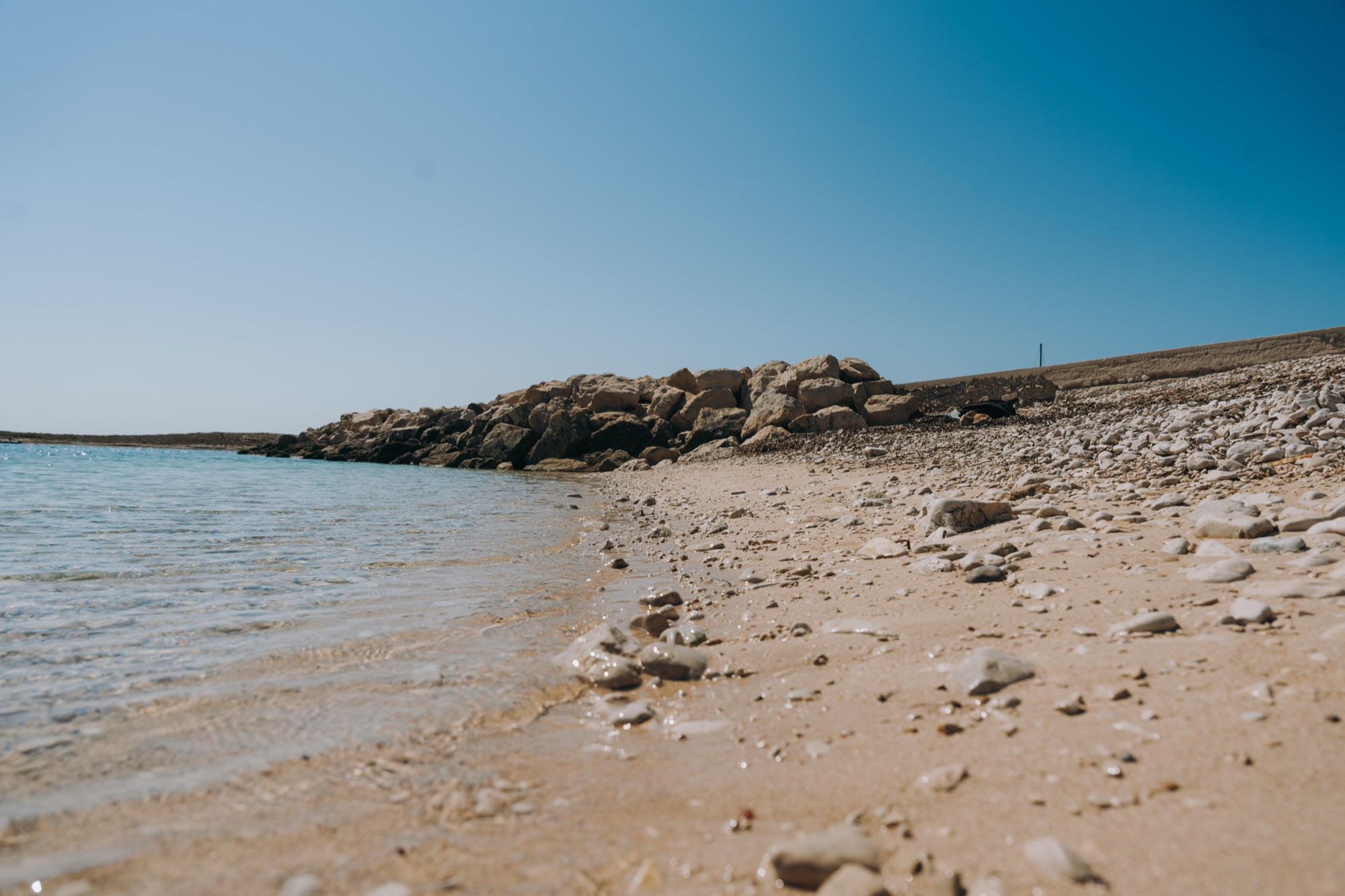 Swimming beach on the island of Premuda, Croatia