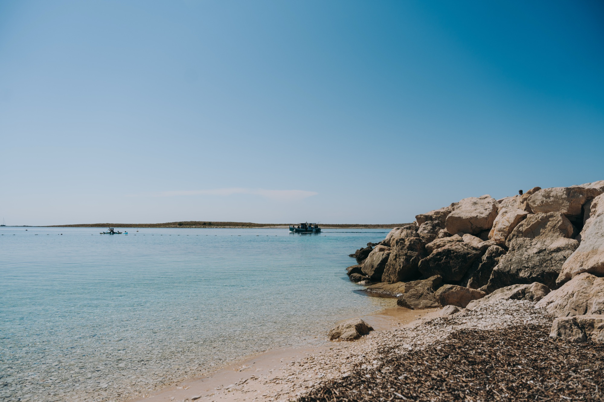 Natural beach on the island of Premuda