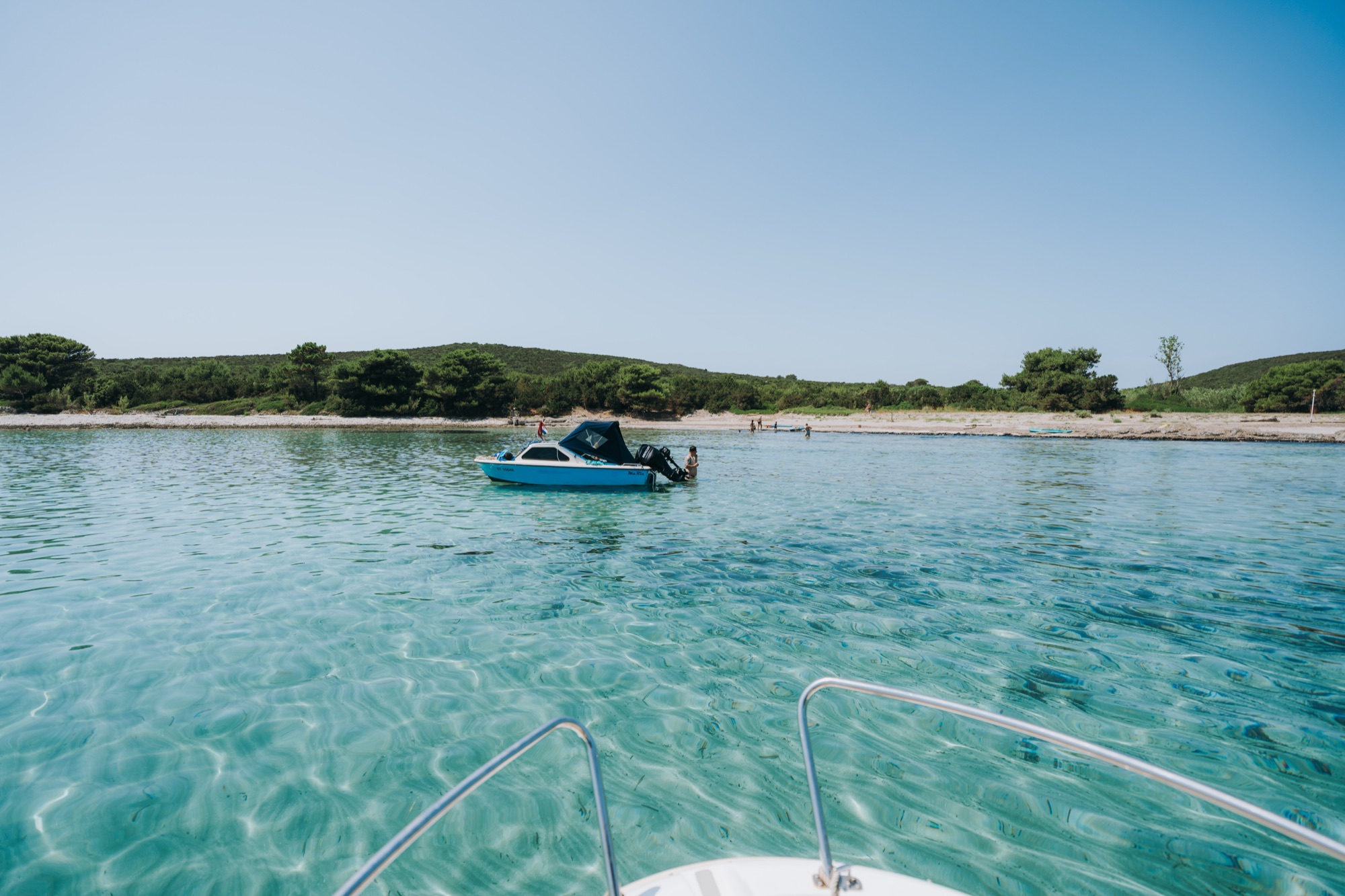 Sandy bay of Ilovik island near Premuda, Croatia