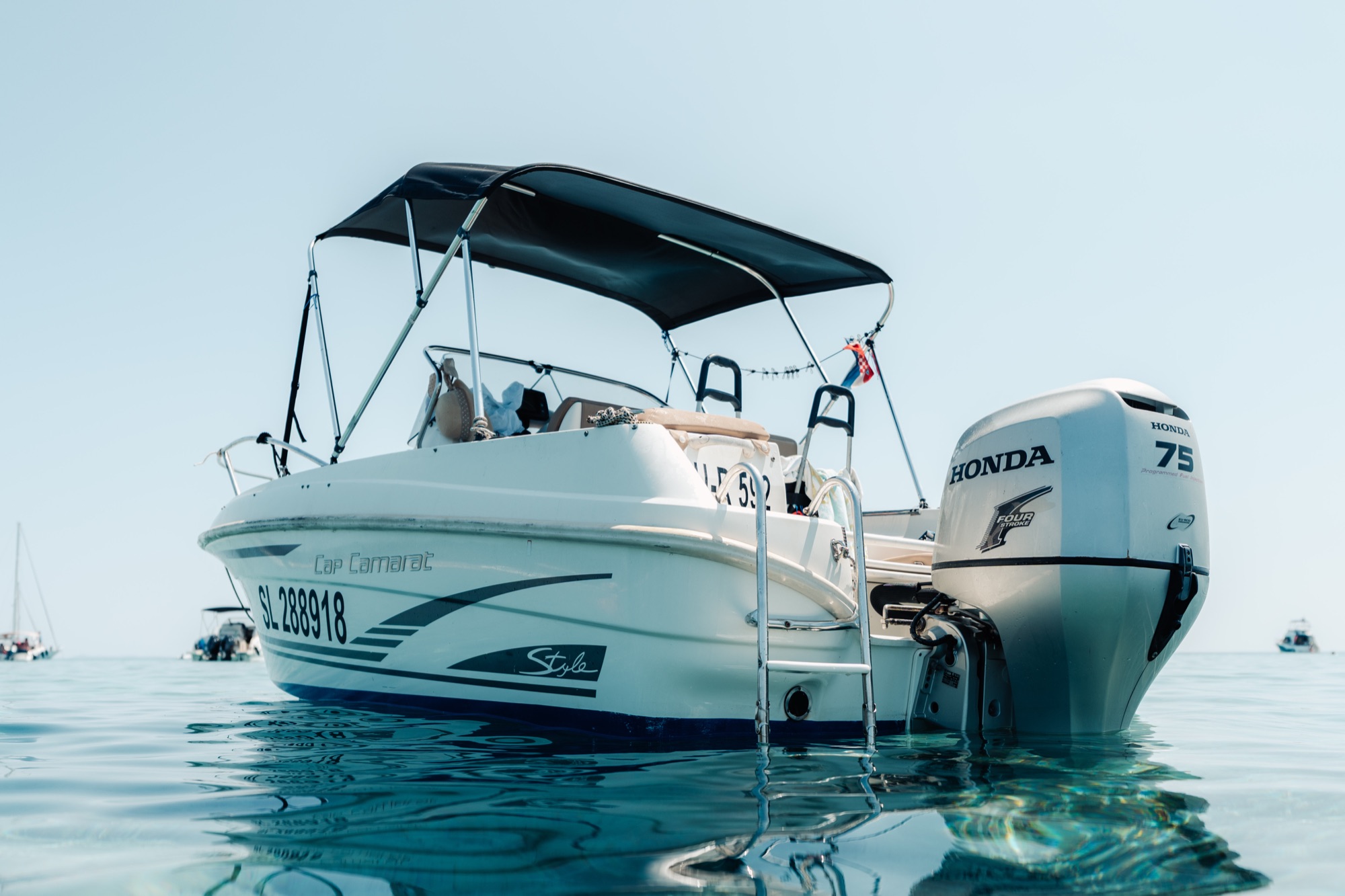 Anchorage in Ilovik bay, northern Adriatic