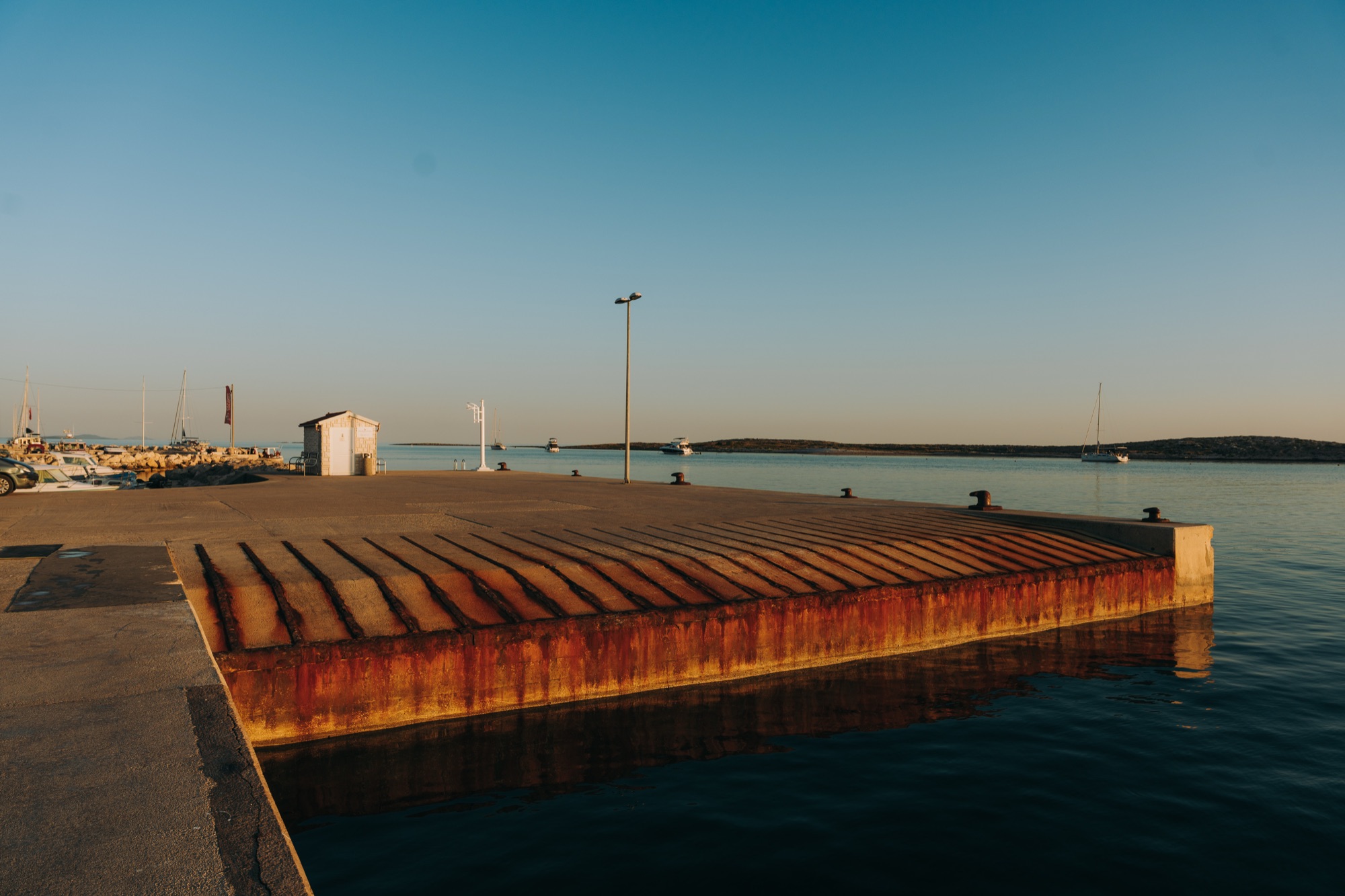 The jetty in Krijal bay on Premuda
