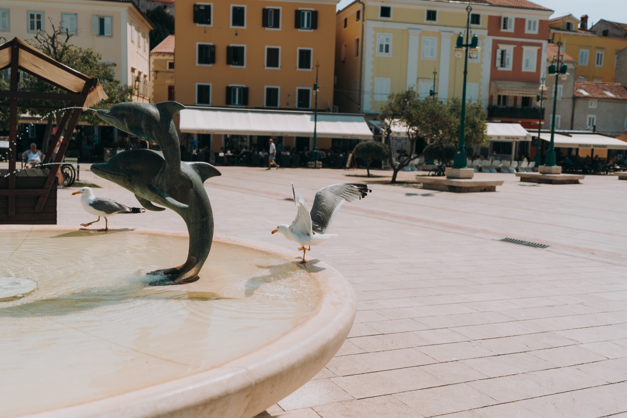 Fountain in the old town of Mali Lošinj