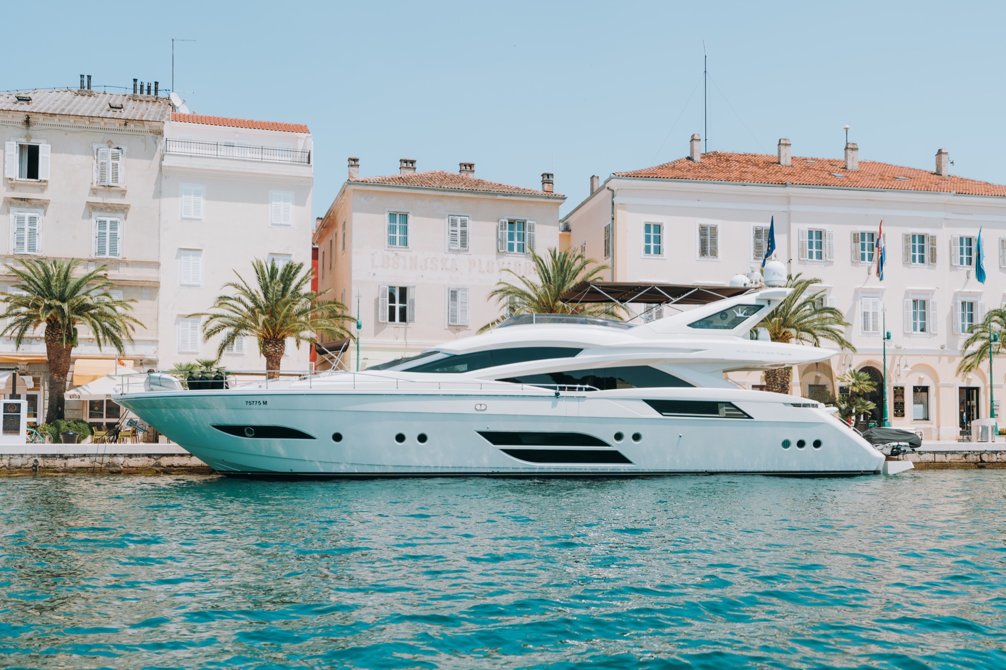 Yachts in the harbour of Mali Lošinj